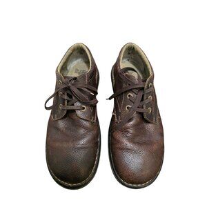 Dr. Martens Brown Leather Lace-Up Shoes Men's Size 12 Durable Casual Style